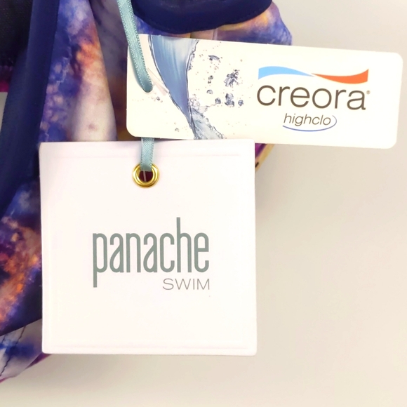 Panache Elle Non-Moulded Bra Size Bikini Top. Tie Dye Print. Multiple Sizes. - Picture 4 of 6